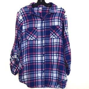 Women’s No Boundaries Button Down Shirt XXL 2XL